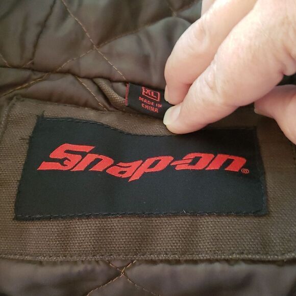 💐Snap-On Tools Heavyweight Insulated Zip Up Hooded Coat Jacket Sz XL - Picture 7 of 12
